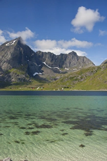 Images Dated 2nd July 2009: Norway, Nordland, Lofoten Archipelago, Gravdal area. Remote picturesque fjord
