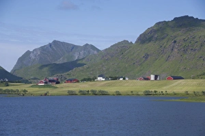 Images Dated 2nd July 2009: Norway, Nordland, Lofoten Archipelago, Gravdal. View along the fjord