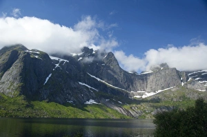 Images Dated 2nd July 2009: Norway, Nordland, Lofoten Archipelago, Gravdal. Fjord views