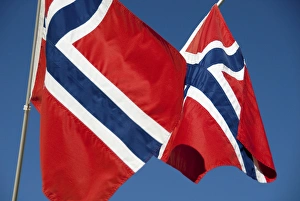 Scandinavian Prints: Norway. Norwegian flags