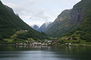 Norway, Sogne Fjord (aka Sognefjord), the longest fjord in the world. Views sailing