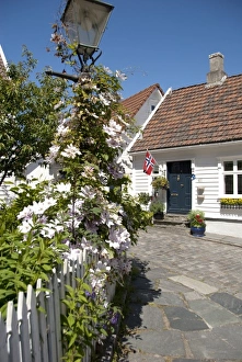 Walk Way Prints: Norway, Stavanger. Historic downtown views