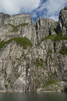 Images Dated 21st June 2009: Norway, Stavanger, Lysefjord (aka Lyse Fjord). Pulpit Rock