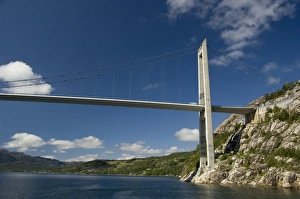 Images Dated 21st June 2009: Norway, Stavanger, Lysefjord (aka Lyse Fjord), bridge
