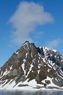 Images Dated 21st June 2014: Norway. Svalbard. Hornsund. Heavily eroded peaks