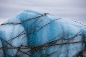 Norway, Svalbard, Nordaustlandet, Glacial face of Brasvellbreen Icefield