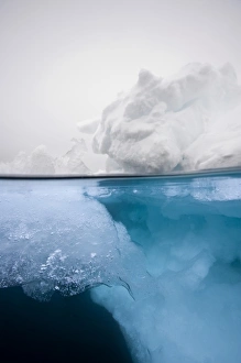 Images Dated 7th August 2008: Norway, Svalbard, Nordaustlandet, Underwater view of sea ice along Hinlopen Strait