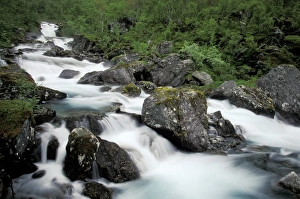 Water Fall Prints: Norway, Trollsteingen. Waterfall detail