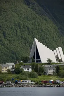 Images Dated 24th June 2009: Norway, Tromso. Gateway to the Arctic located above the Arctic Circle. Famous landmark