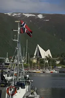Images Dated 24th June 2009: Norway, Tromso. Gateway to the Arctic located above the Arctic Circle. Port area