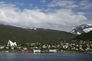 Images Dated 24th June 2009: Norway, Tromso. Gateway to the Arctic located above the Arctic Circle. Famous landmark