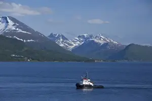 Images Dated 24th June 2009: Norway, Tromso. Gateway to the Arctic located above the Arctic Circle. Views sailing