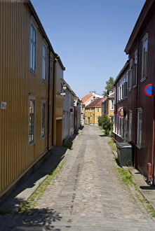Images Dated 3rd July 2009: Norway, Trondheimsforden, Trondheim. Norways second oldest city, downtown street