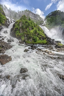 Images Dated 16th October 2023: Norway, Vestland. Landscape with Latefossen waterfall