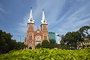 Bell Tower Prints: Notre-Dame Cathedral Basilica of Saigon, Ho Chi Minh City (Saigon), Vietnam