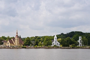 Nova Scotia, Canada. Churches in Mahone Bay