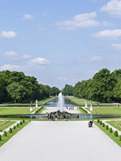 Ground Prints: Nymphenburg Palace and Park in Munich. Nymphenburg Palace, with its Park, gardens