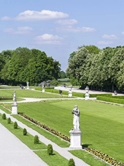 Images Dated 14th May 2012: Nymphenburg Palace and Park in Munich. Nymphenburg Palace, with its Park, gardens
