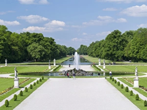 Images Dated 14th May 2012: Nymphenburg Palace and Park in Munich. Nymphenburg Palace, with its Park, gardens