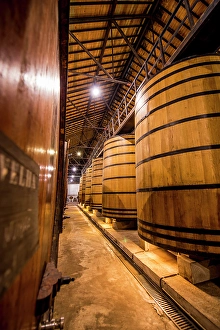 New Images March 2024 Part 3 Prints: Oak vats and barrels, Real Companhia Velha winery and cellars