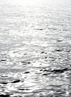 Black And White Prints: Ocean reflection