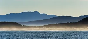South Africa Prints: Ocean in Van Dyks Bay at sunrise. Western Cape Province, South Africa