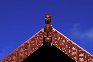 Rotorua Prints: Oceania, New Zealand, North Island, Rotorua. New Zealand Maori Arts and Crafts Institute