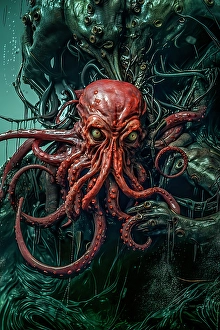 Alien Prints: Octopus in alien setting. ©Jim Zuckerman / Jaynes Gallery / DanitaDelimont.com (AI)