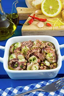 Antipasti Prints: Octopus salad (made with boiled octopus)