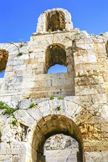 Odeon of Herodes Atticus, Acropolis, Athens, Greece. Built 161 AD renovated 1950