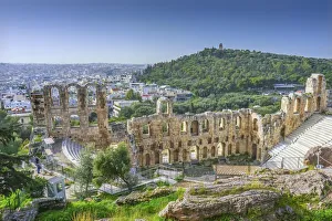 Images Dated 5th March 2018: Odeon of Herodes Atticus, Acropolis, Athens, Greece. Built 161 AD renovated 1950