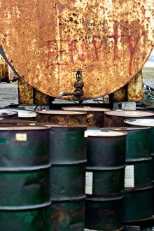 Images Dated 30th June 2006: Empty Oil Barrels in the Arctic National Wildlife Refuge, Alaska