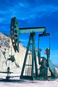 Oil pump near Los Angeles, California. pumping, drill, oil, power, energy