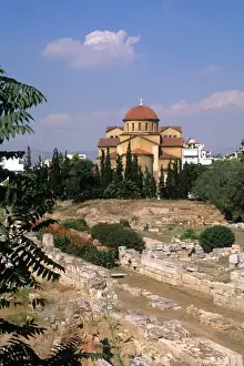 Athens Prints: Old Athens tourism Cementary St Anna Athens Greece