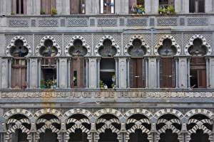 Old building in the historic center, Havana, UNESCO World Heritage site, Cuba
