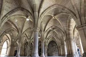 University Prints: Old Cloisters. Glasgow University, Scotland