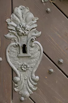 Images Dated 7th May 2004: old door lock, Czech Republic, Ceske Budejovice