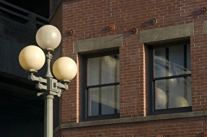 Old Fashioned Prints: Old-fashioned lightpost in Pioneer Square, Seattle, Washington State