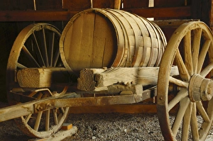 Wagon Prints: Old Feed Cart; Furnace Creek; Death Valley National Park; USA