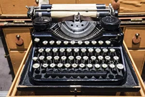 Hand Crafted Prints: Old French typewriter