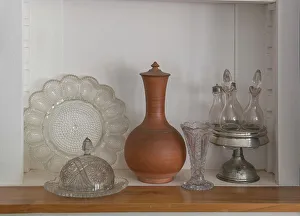 Prints of Old glass and serving ware in a ghost town Images Dated 2022 May: Old glass and serving ware in a ghost town