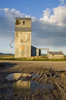 Granary Prints: The old granary elevator at Ross fork near Lewistown Montana
