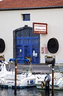 Images Dated 17th June 2006: The old harbour. Cave Cooperative H de Richemer. Marseillan. Languedoc. France. Europe