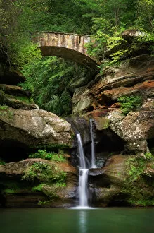 USA Collection: Old Mans Cave Upper Falls, Hocking Hills State Park, Ohio