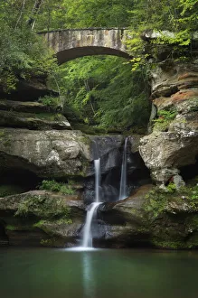 Old Mans Cave Upper Falls, Hocking Hills State Park, Ohio