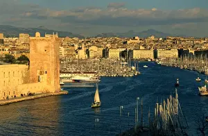 Bastion Prints: Old Port; Fort St. Jean; Marseille: Bouches-du-Rhone; Provence; France