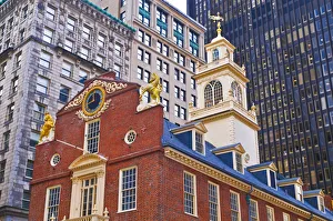 Images Dated 20th April 2010: The Old State House on the Freedom Trail, Boston, Massachusetts USA