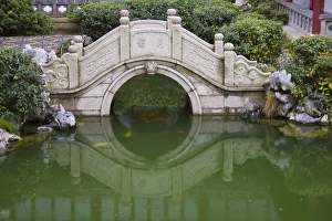 Carp Prints: Old stone bridge in Shantang street, old town of Suzhou, Jiangsu, China