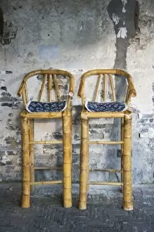 Cafe Tables and Chairs Gallery: Old styled bamboo