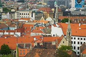 Slovakia Prints: Old town cityscape, Bratislava, Slovakia